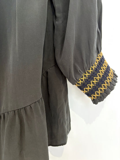 Whistles Khaki Silk Blouse UK 10
