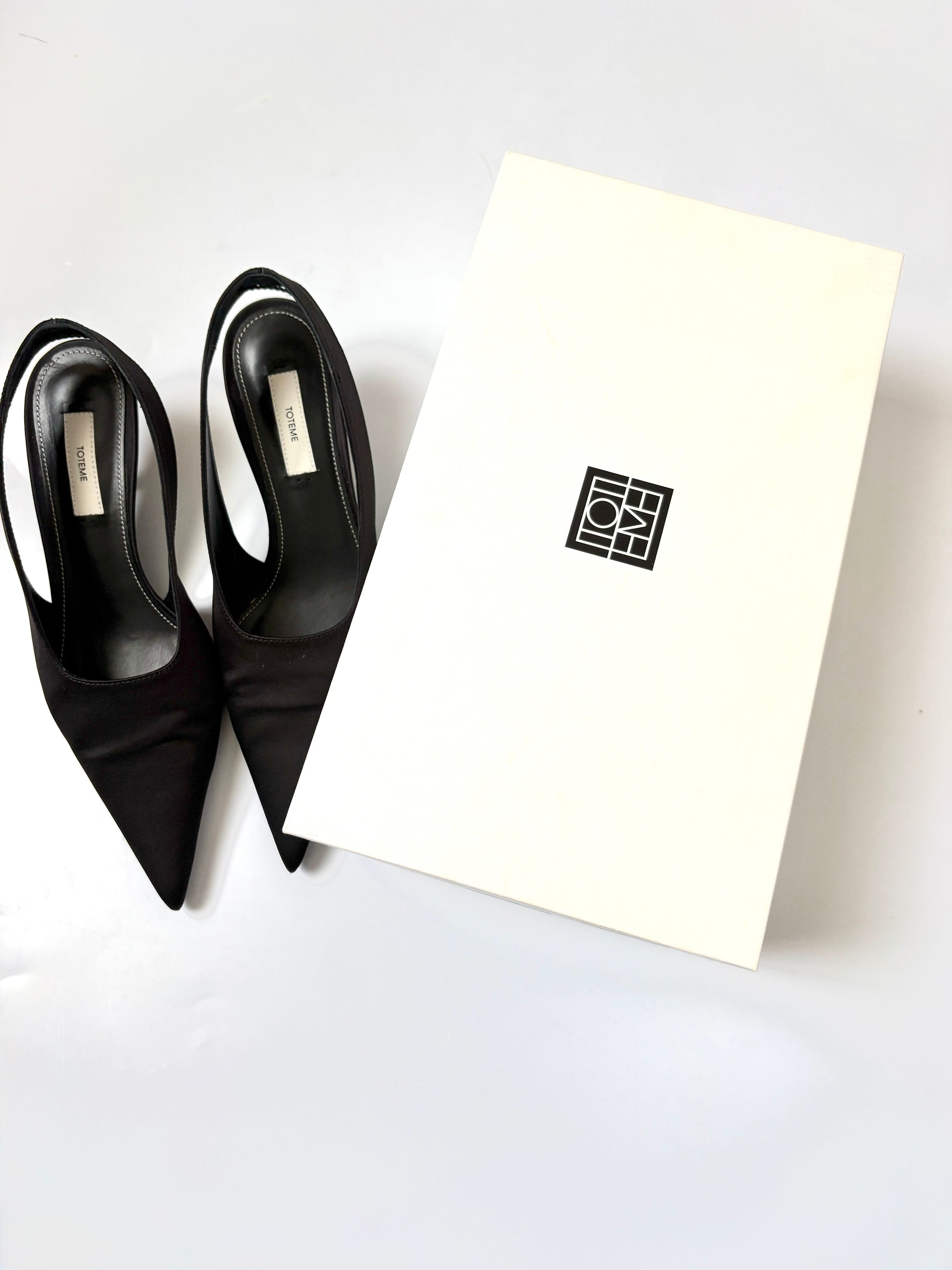 Toteme Black Slingbacks