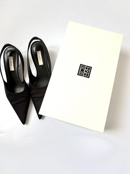 Toteme Black Slingbacks