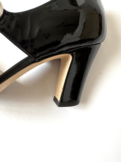 Aeyde Yara Duo-Tone Mary-Jane Pumps UK 5