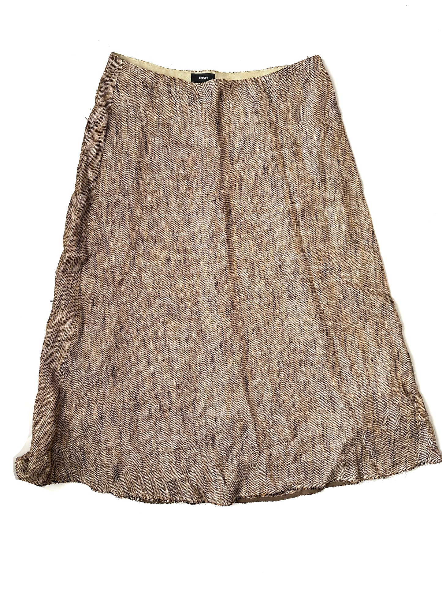 Theory Linen Blend Skirt