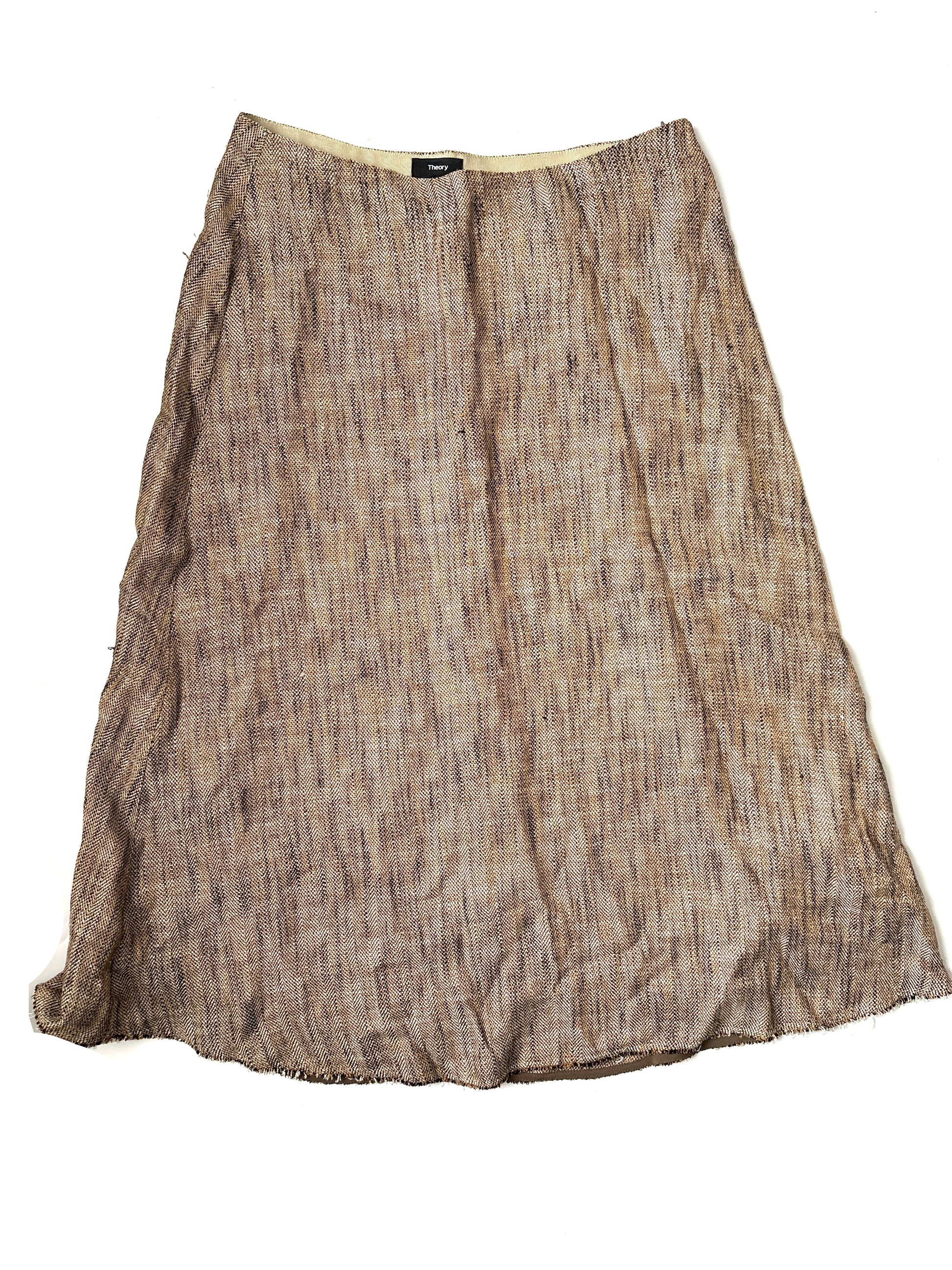 Theory Linen Blend Skirt