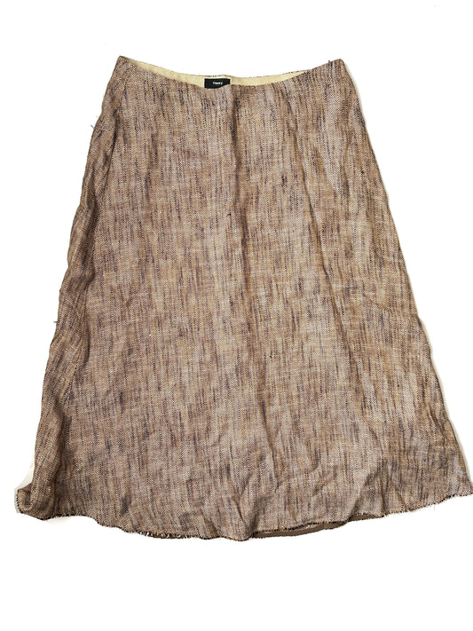 Theory Linen Blend Skirt