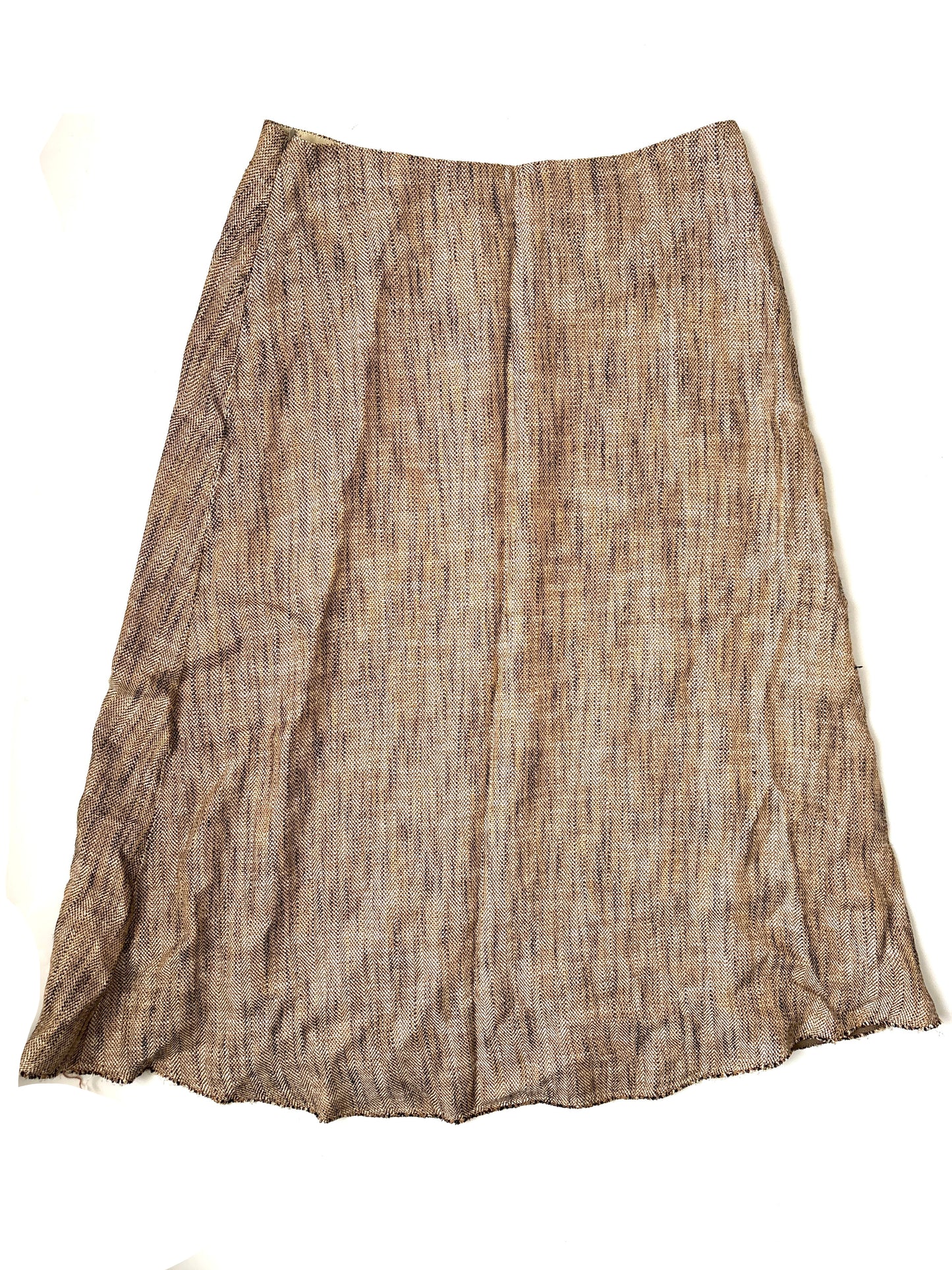 Theory Linen Blend Midi Skirt UK 14