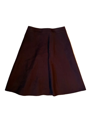 Valentino Garavani Wool Burgundy Skirt S