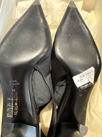 Toteme 75 Satin Slingback Pumps UK 5