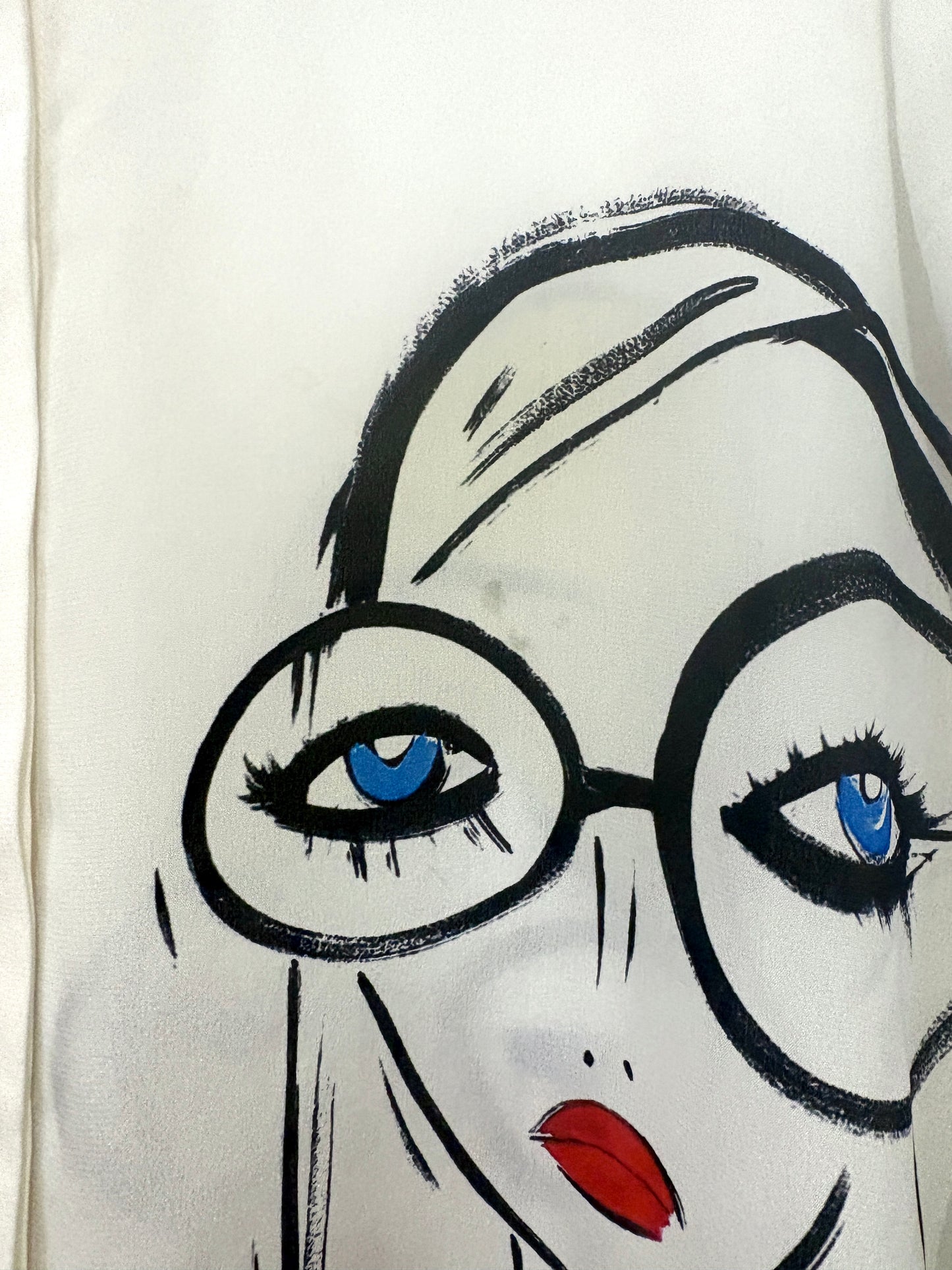 Alice+Olivia x Blair Britenstein Silk Shirt XS