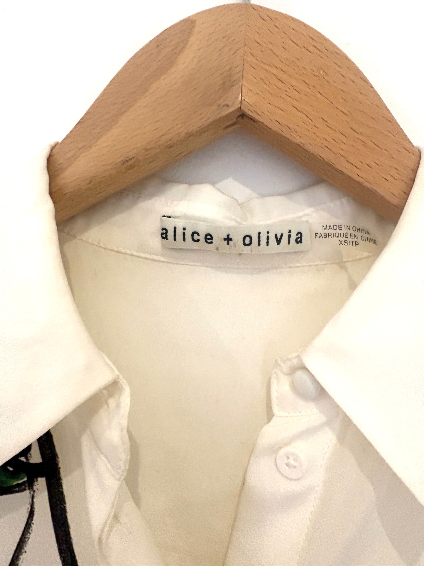 Alice+Olivia x Blair Britenstein Silk Shirt XS