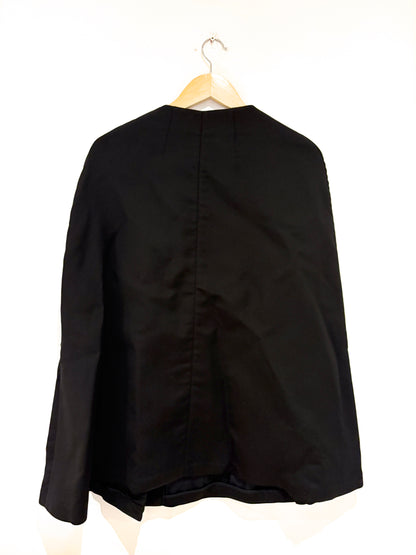 New With Tags Marni Double Face Silk Wool Cape Coat UK 10