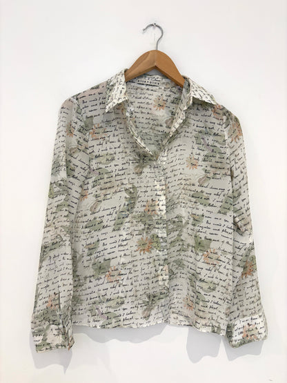 Alice+Olivia Love Letter Blouse
