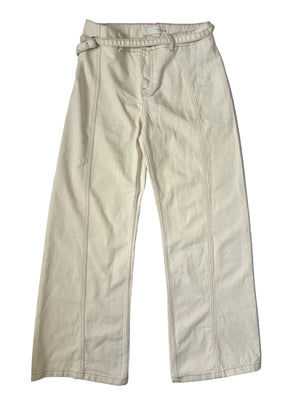 Zara Cream Twill Jeans UK 10