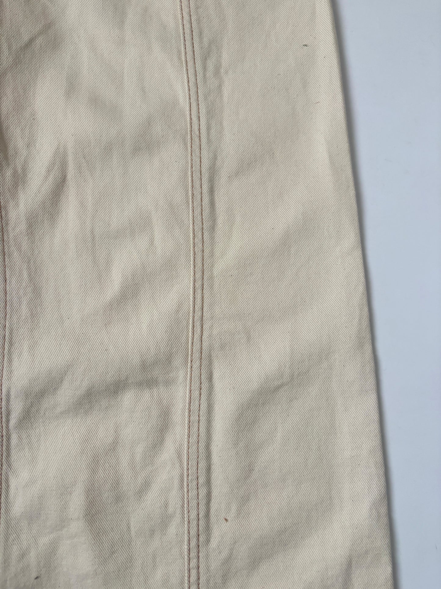 Zara Cream Twill Jeans UK 10