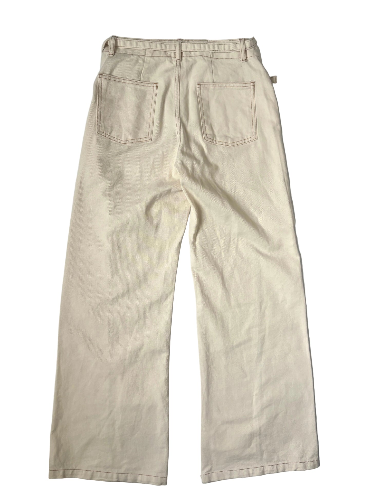 Zara Cream Twill Jeans UK 10
