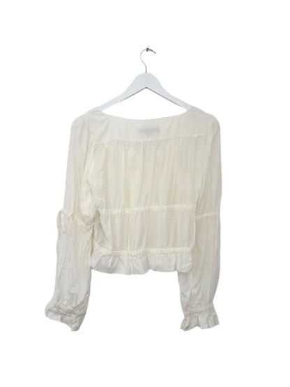 All Saints Kimi Silk Blend Top UK 8