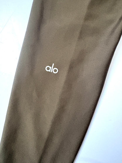 Alo Yoga High-Waist Khaki Cropped Legging L