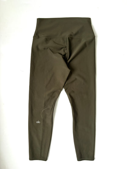 Alo Yoga High-Waist Khaki Cropped Legging L