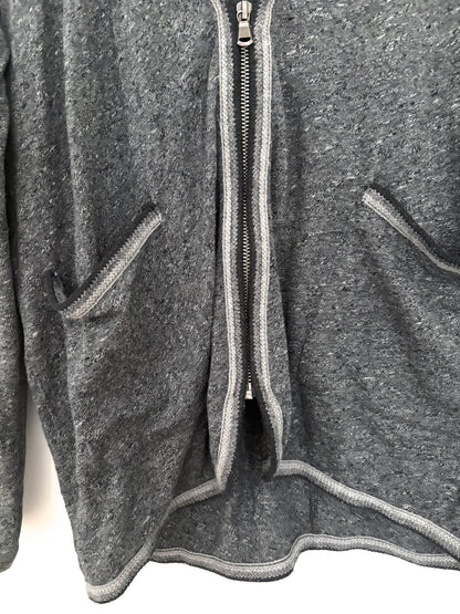 Mih Jeans Grey Zipped Cardigan S