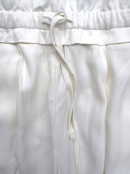 Reiss Raya White Wide Leg Trousers UK 4
