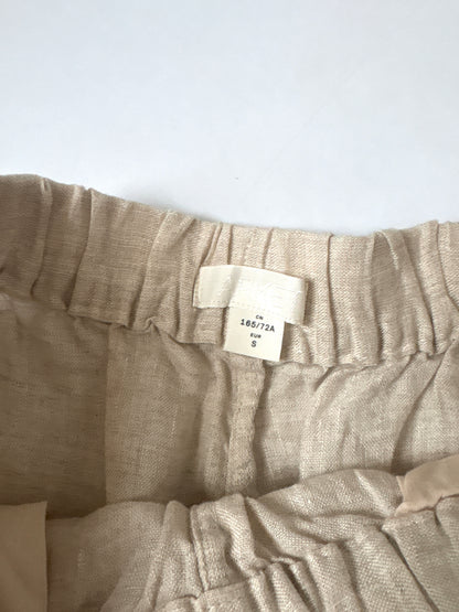 Arket Linen Oatmeal Shorts S