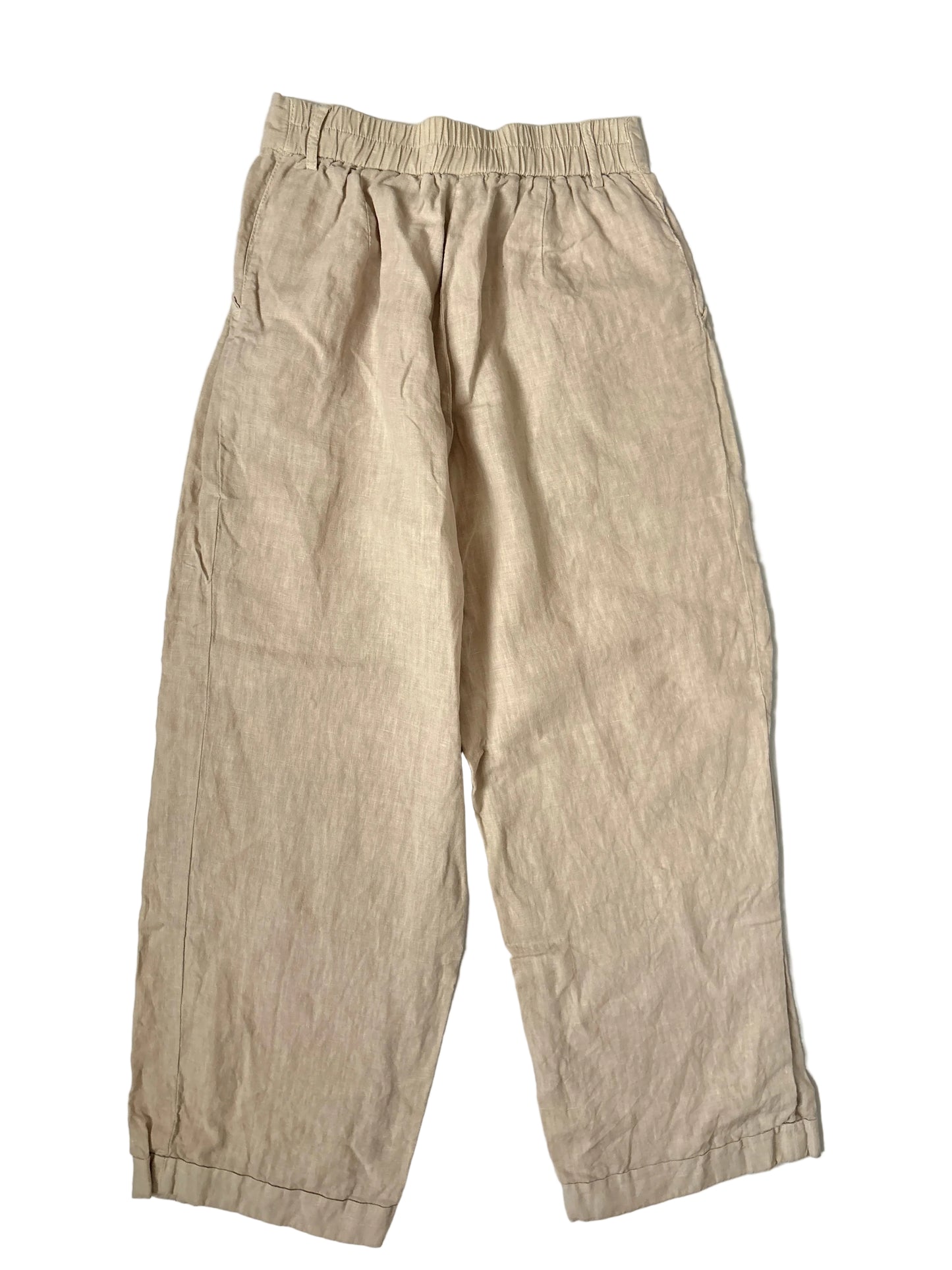 Massimo Dutti Beige Linen Trousers UK 6