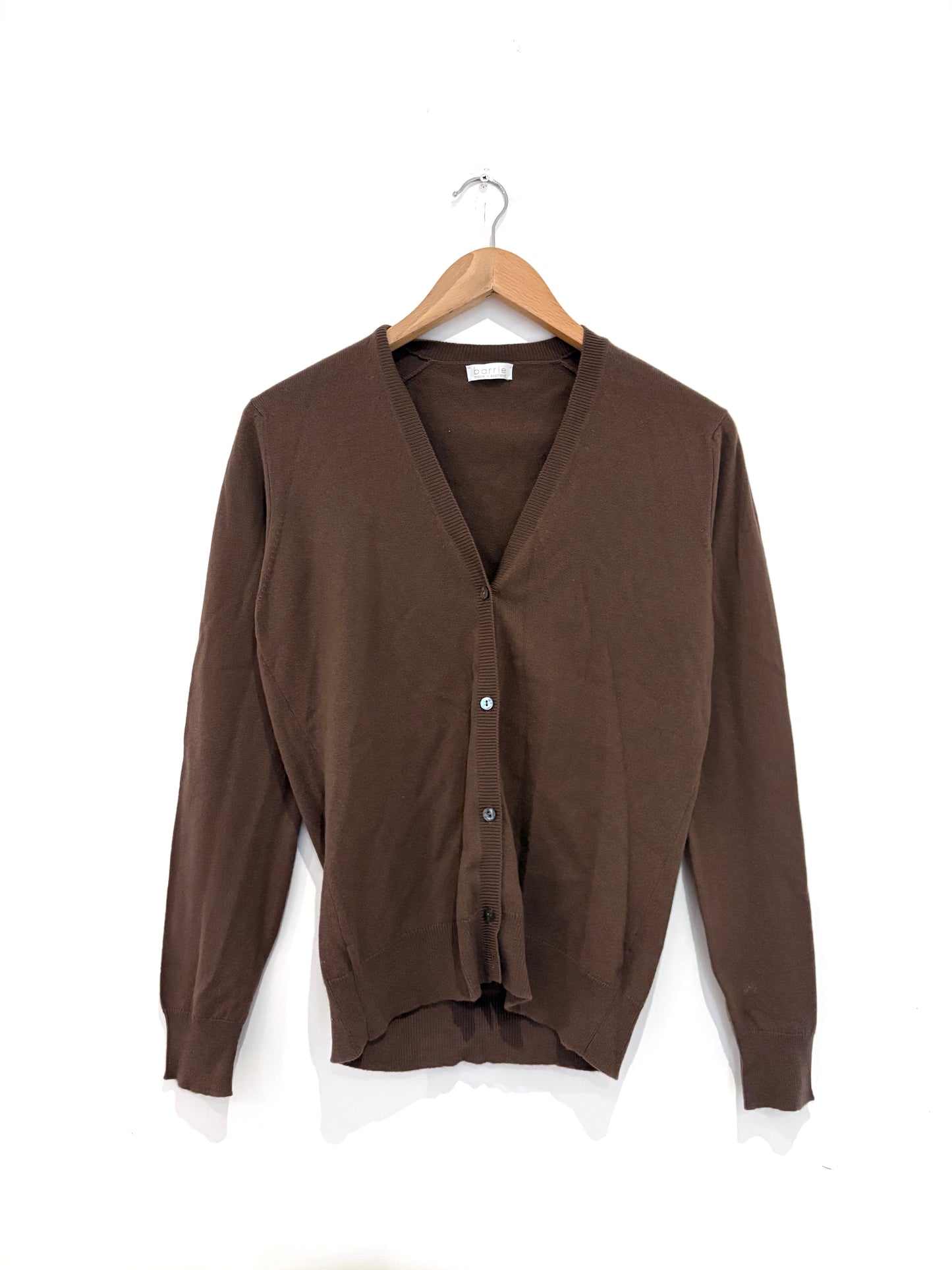 Barrie Brown Cashmere Cardigan L