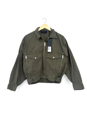 New With Tags The Kooples Jeans Bomber Jacket UK 8