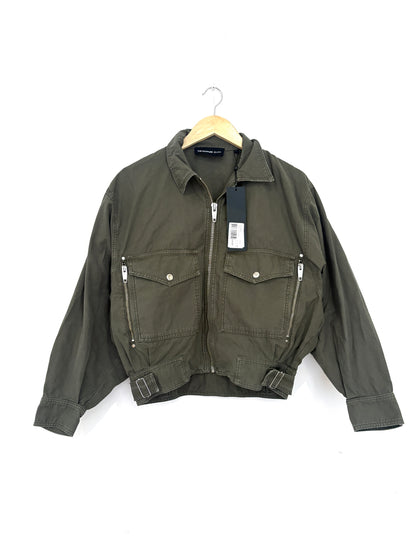 New With Tags The Kooples Jeans Bomber Jacket UK 8