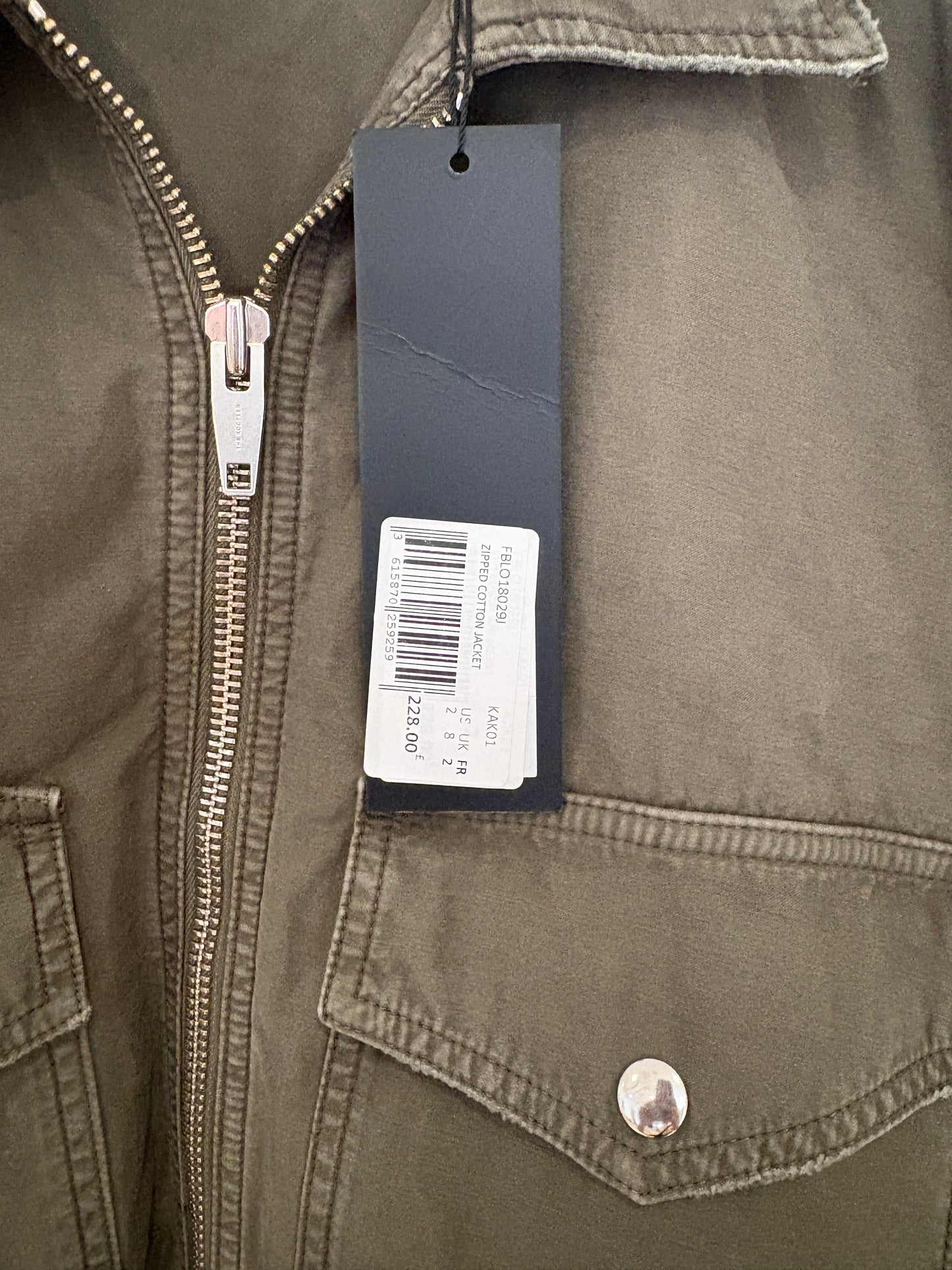 New With Tags The Kooples Jeans Bomber Jacket UK 8