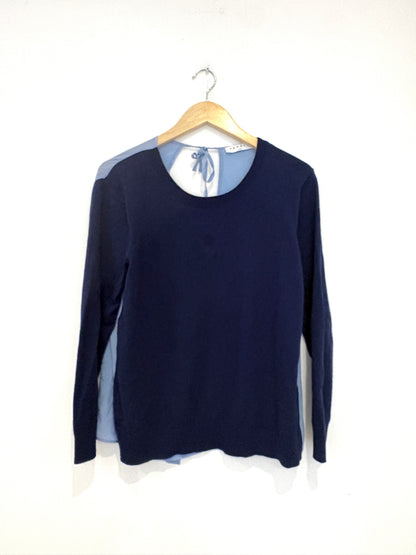 sandro paris navy ipolit sweater