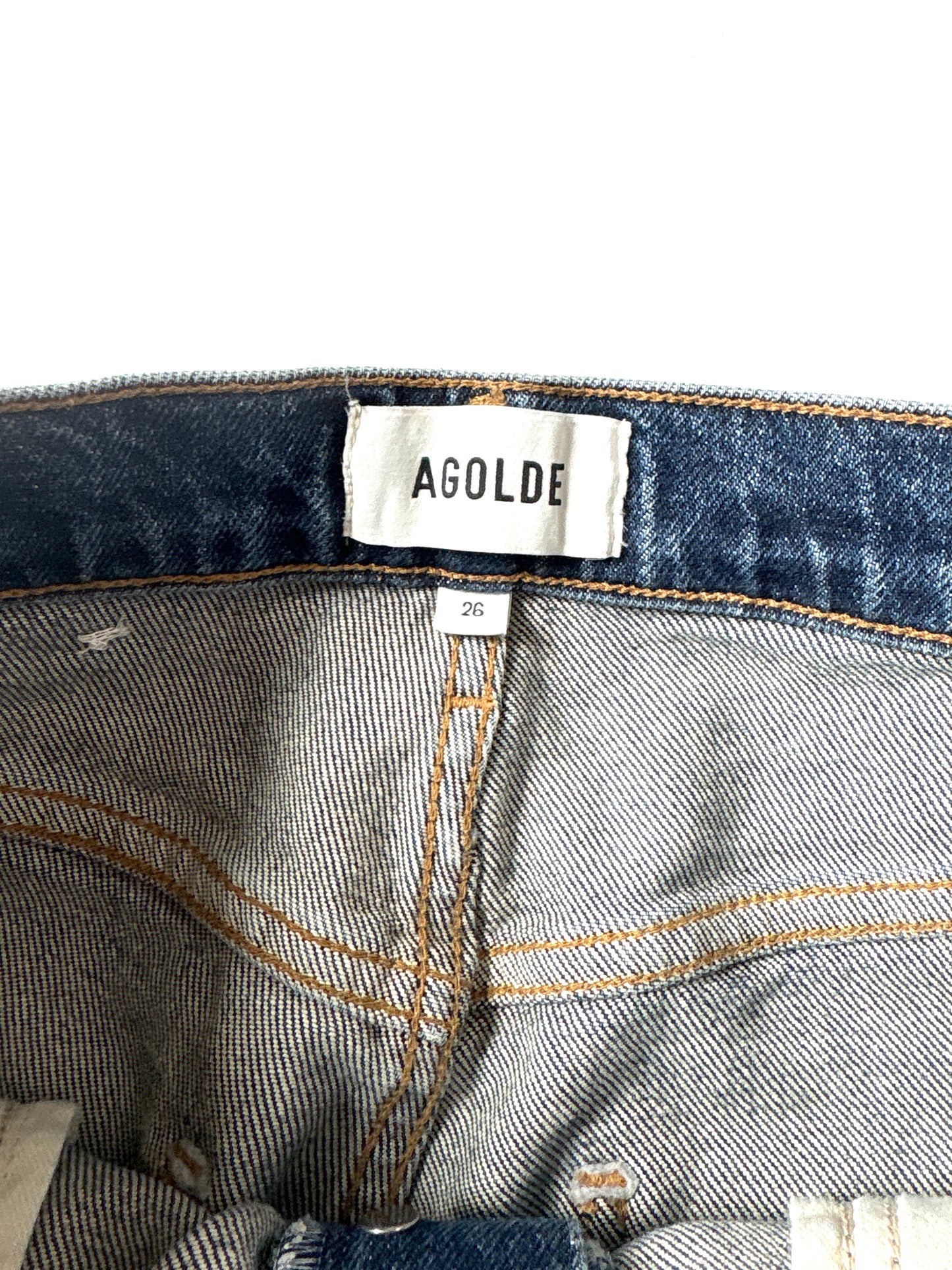Agolde 90s Pinch Waist Straight-Leg Denim Jeans 26"