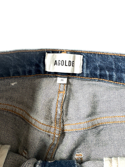 Agolde 90s Pinch Waist Straight-Leg Denim Jeans 26"