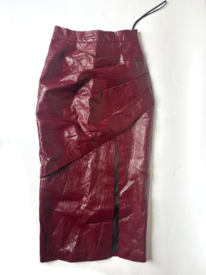 Aleksandre Akhalkatsishvili Midi Vinyl Pencil Skirt M