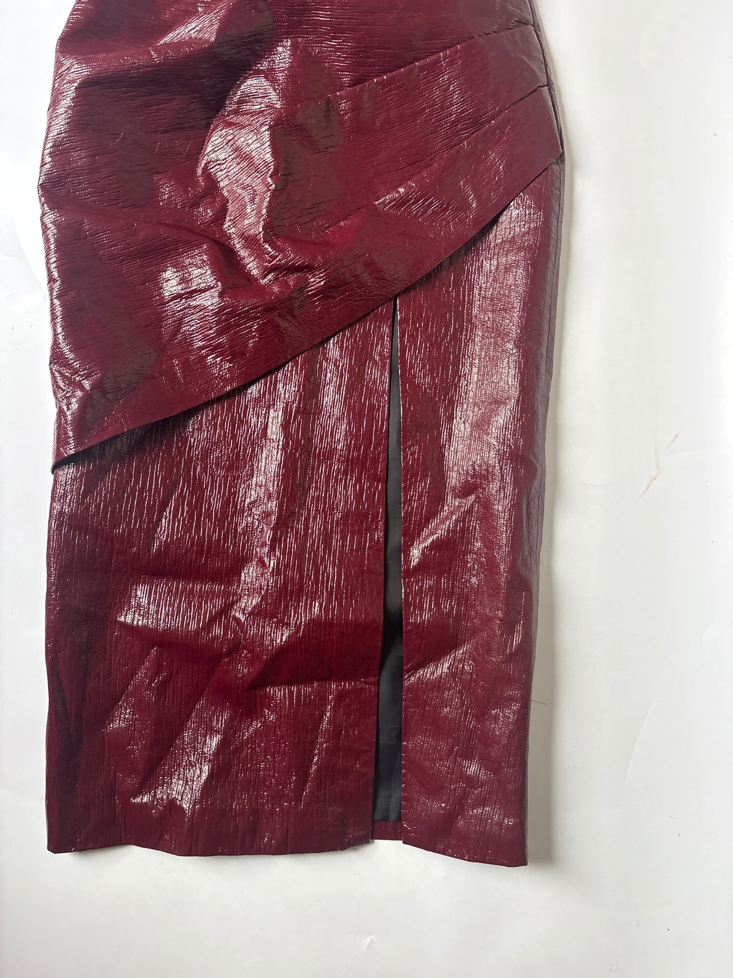Aleksandre Akhalkatsishvili Midi Vinyl Pencil Skirt M
