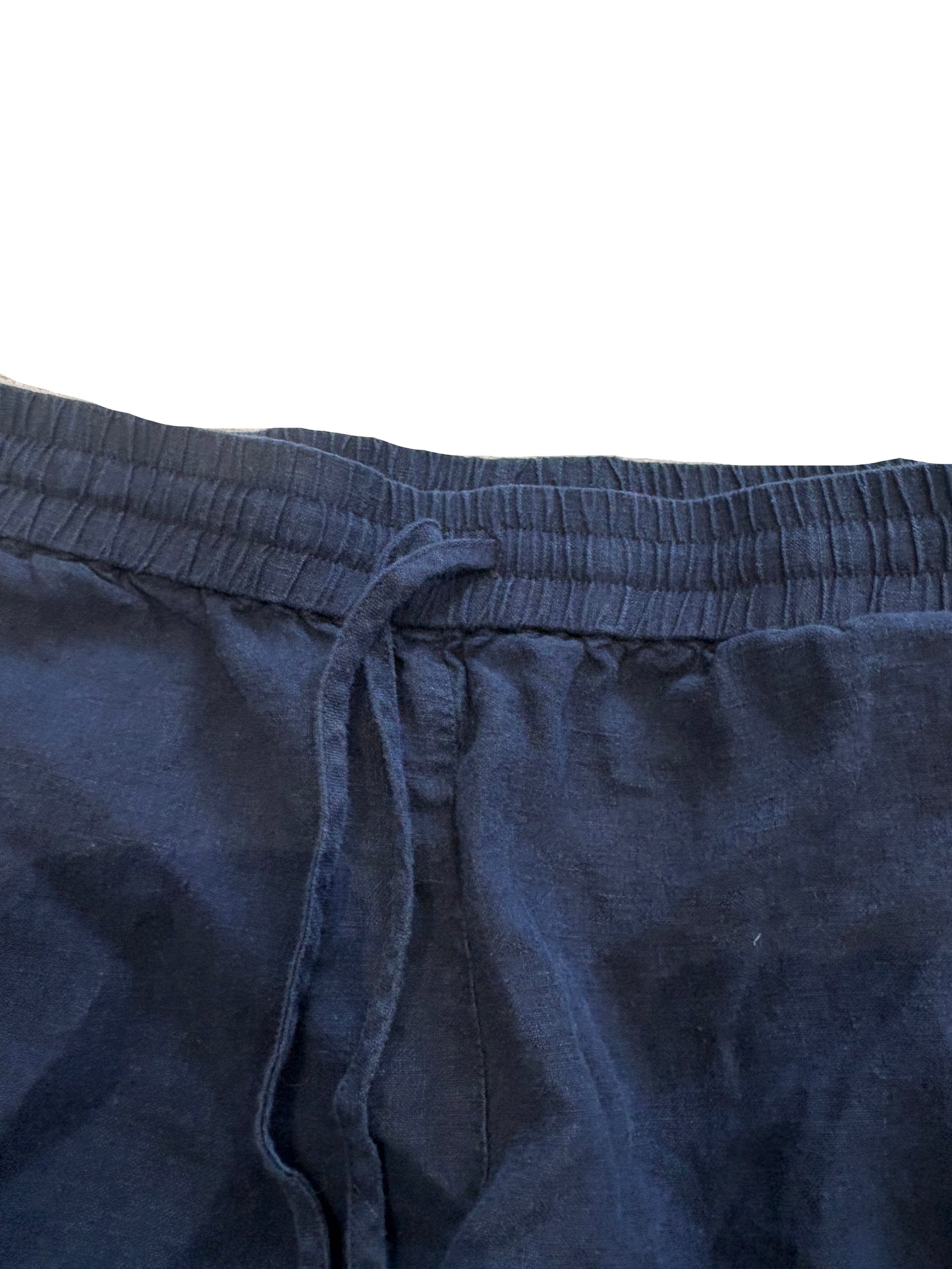 White Label White Company Navy Linen Trousers UK 8