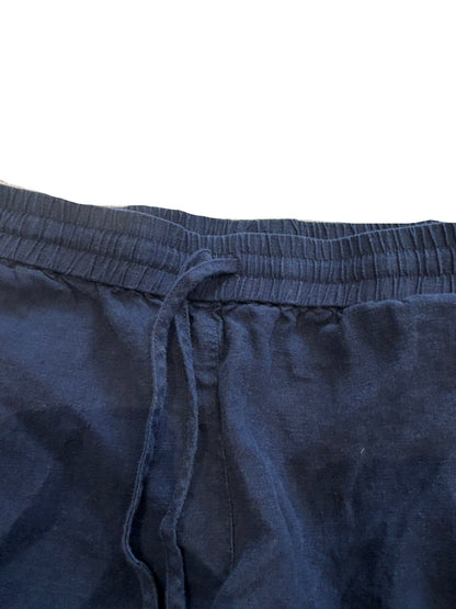 White Label White Company Navy Linen Trousers UK 8