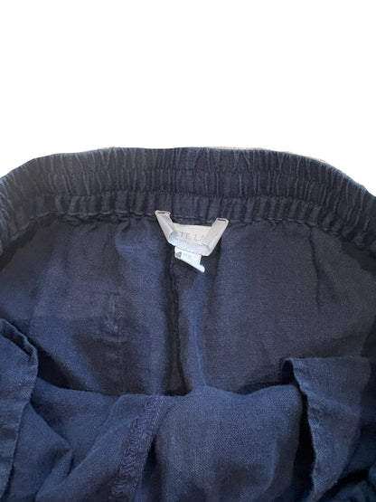 White Label White Company Navy Linen Trousers UK 8