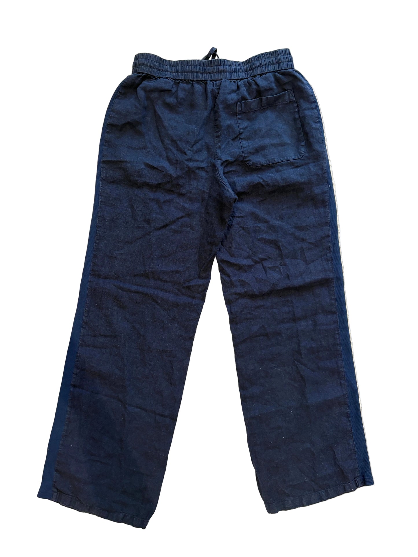 White Label White Company Navy Linen Trousers UK 8
