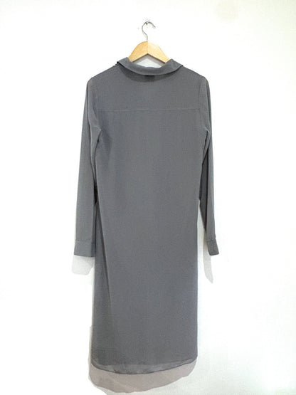 Haute Hippie Grey High-Low Shirt Dress M