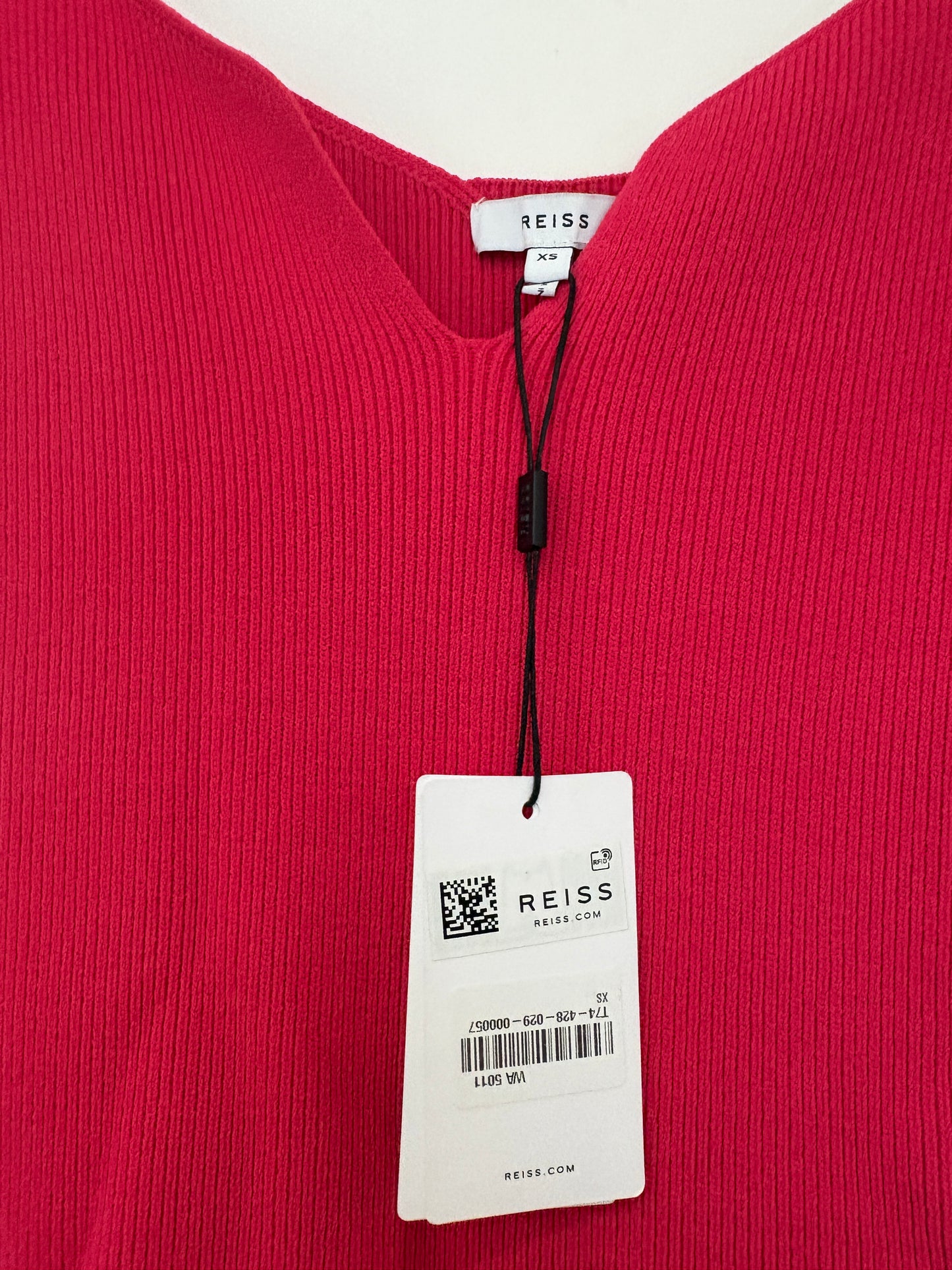 New with Tags Reiss Fuschia Pink Knit Dress XS