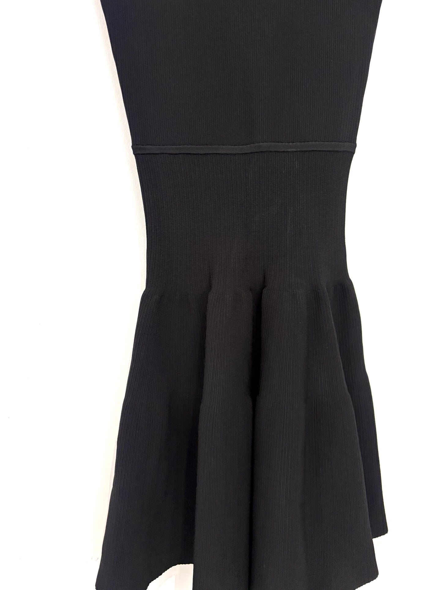 Issa Fit & Flare Black Jersey Dress S