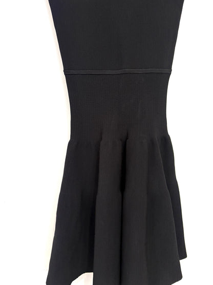 Issa Fit & Flare Black Jersey Dress S