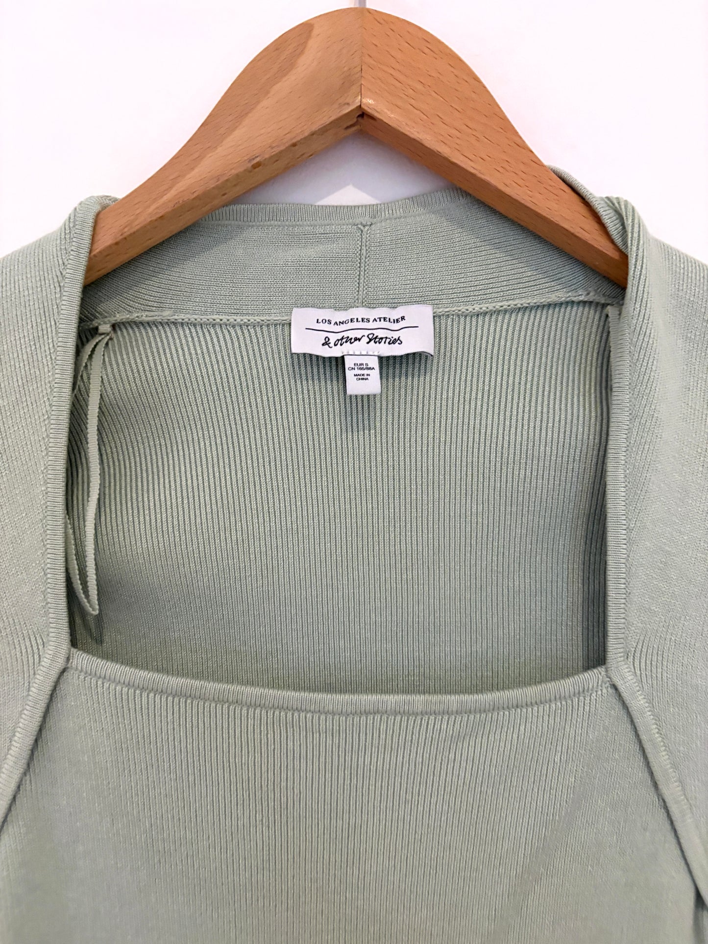 & Other Stories Ribbed Knit Top S