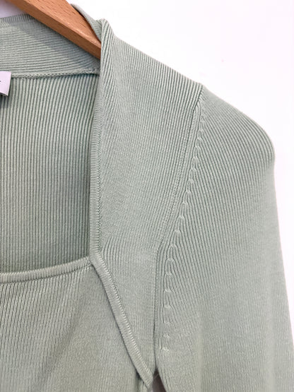 & Other Stories Ribbed Knit Top S