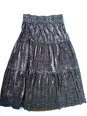 Ba&sh Purple Satin Midi Skirt M