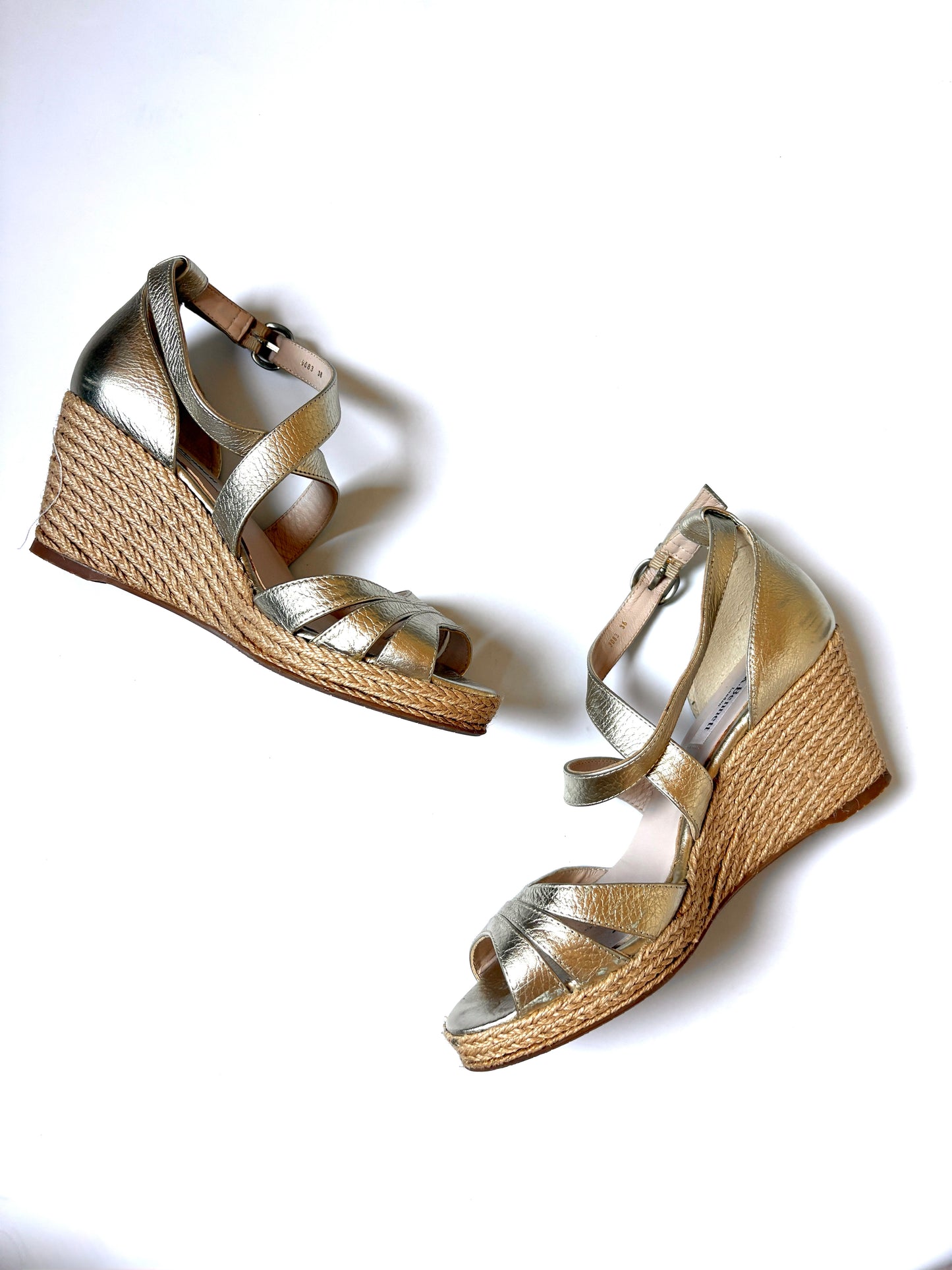 LK Bennett Gold Wedges UK 5