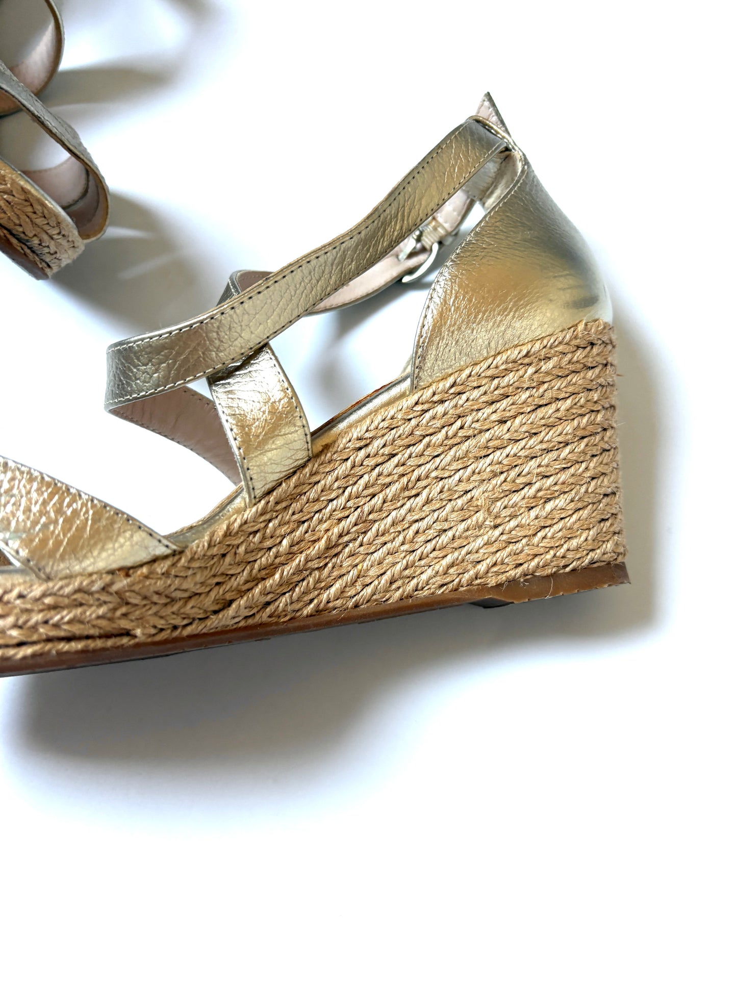LK Bennett Gold Wedges UK 5
