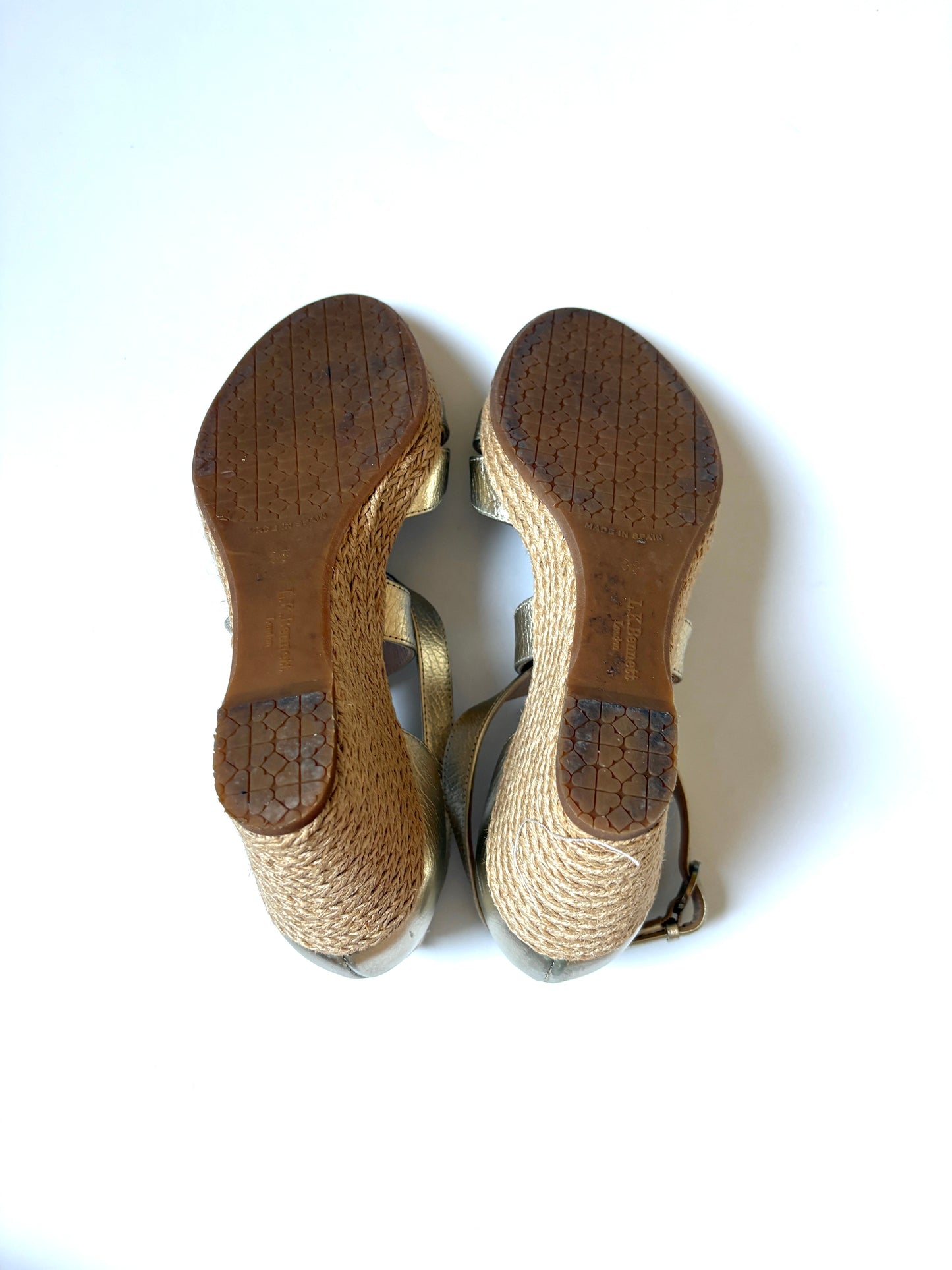 LK Bennett Gold Wedges UK 5