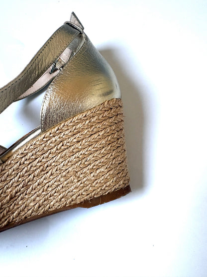 LK Bennett Gold Wedges UK 5