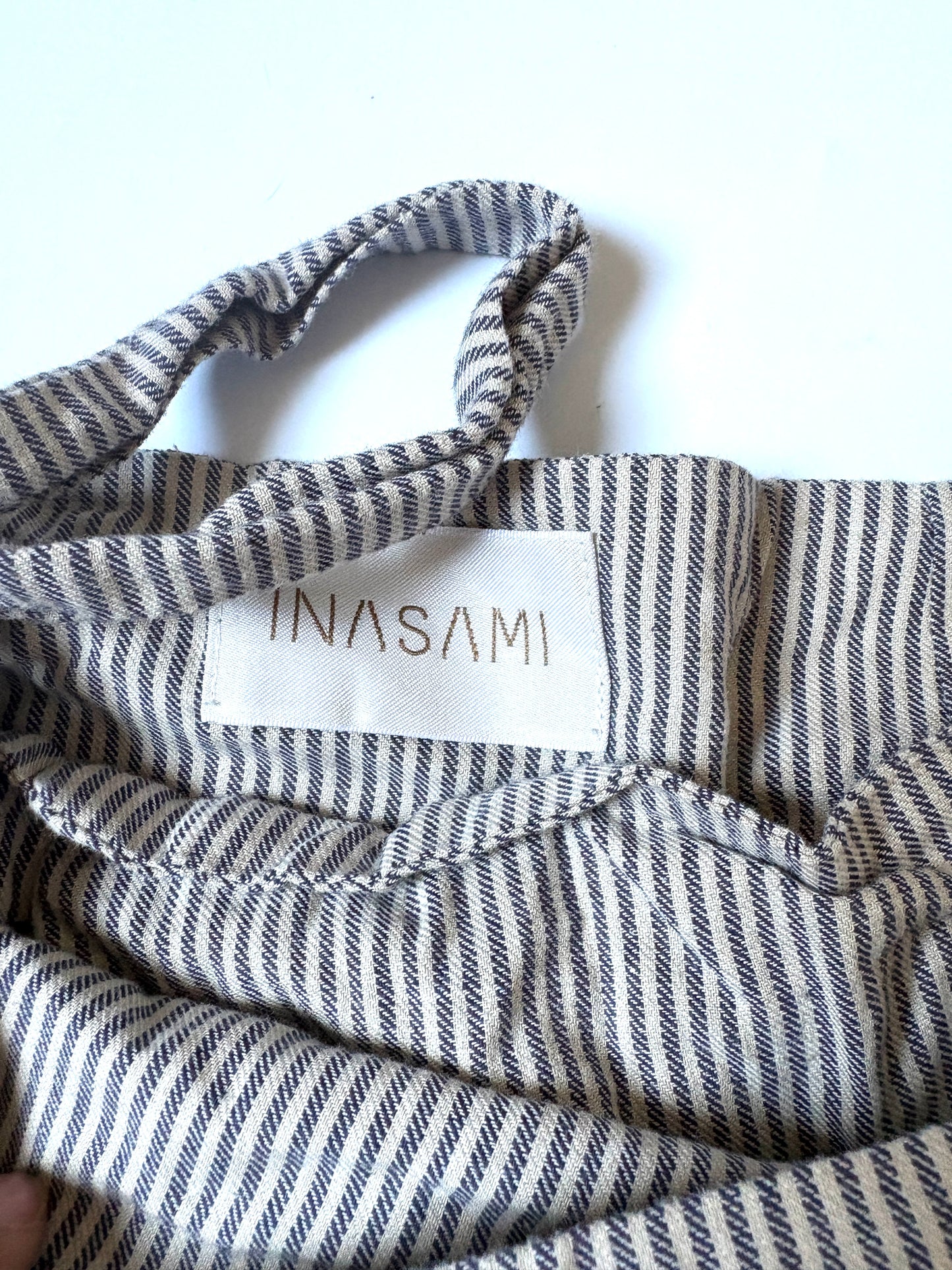 Inasami Mykonos Striped Wrap Skirt S
