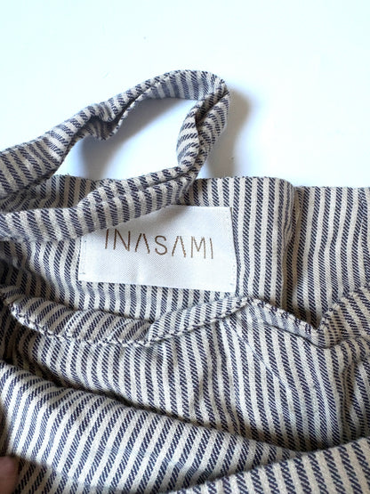 Inasami Mykonos Striped Wrap Skirt S